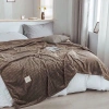 Chăn văn phòng nhung tuyết siêu nhẹ 2mx2m3 - Mền kẻ tăm rộng, giá ưu đãi 145.000 VND 4