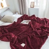Chăn văn phòng nhung tuyết siêu nhẹ 2mx2m3 - Mền kẻ tăm rộng, giá ưu đãi 145.000 VND 5