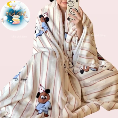 Chăn văn phòng và phòng ngủ mềm mại 4 mùa, giảm giá 99.000đ - Giá gốc 118.800đ tại Nhà Xinh Shop 10