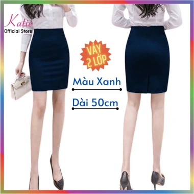 Chân Váy 2 Lớp KATIE Công Sở Lót Co Giãn 4 Chiều, Vải Bút Chì, Size 80kg - 199k 3 Chân Váy 2 Lớp KATIE Công Sở Lót Co Giãn 4 Chiều, Vải Bút Chì, Size 80kg - 199k 3