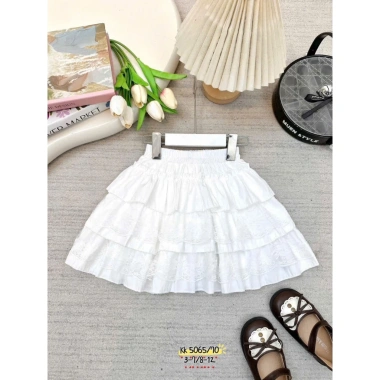 Chân váy 3 tầng ren Tini Kids cho bé gái 10-30kg phong cách tiểu thư, giảm còn 99.000đ 2