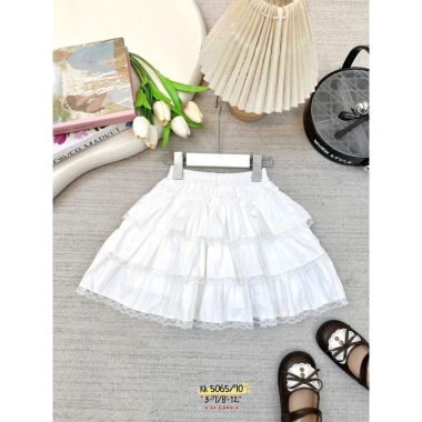 Chân váy 3 tầng ren Tini Kids cho bé gái 10-30kg phong cách tiểu thư, giảm còn 99.000đ 5