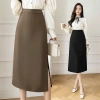 Chân Váy A Dáng Dài Công Sở Xẻ Sườn Che Đầu Gối - Lịch Sự, Thời Trang, Giá 162k