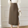 Chân Váy A Dáng Dài Công Sở Xẻ Sườn Che Đầu Gối - Lịch Sự, Thời Trang, Giá 162k 3