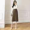 Chân Váy A Dáng Dài Công Sở Xẻ Sườn Che Đầu Gối - Lịch Sự, Thời Trang, Giá 162k 5