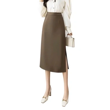 Chân Váy A Dáng Dài Công Sở Xẻ Sườn Che Đầu Gối - Lịch Sự, Thời Trang, Giá 162k 8