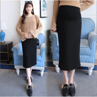 Chân váy bầu bút chì dài Umi Hàn đẹp dày dặn size 40-85kg giá 155k giảm mạnh