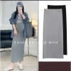 Chân váy bầu zip body suông bút chì qua gối thời trang, đáp bụng chun chỉnh - CV55 4