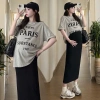 Chân váy bầu zip body suông bút chì qua gối thời trang, đáp bụng chun chỉnh - CV55 10