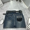 Chân Váy Bò Jeans Nữ Họa Tiết Túi, Lót Trong, Dáng Ngắn Tôn Dáng + Belt - Giá 342.000 (Giá Gốc 430.920) 3