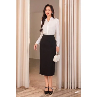 Chân Váy Bút Chì 2 Lớp Dài 70cm Nữ Thời Trang Công Sở Vitex Giá chỉ 150.000 VND