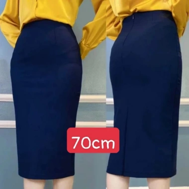Chân Váy Bút Chì 2 lớp dài qua gối 70cm, sẻ tà công sở nữ, 70-2, giá 158.400₫