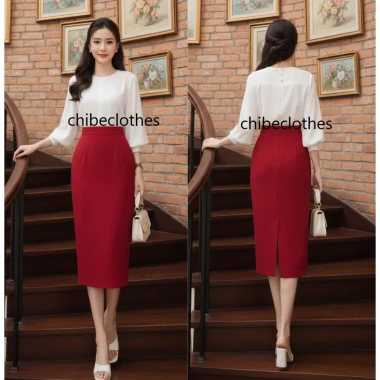 Chân Váy Bút Chì 80cm 2 Lớp - Túi 2 Bên, Vitex Cao Cấp CV73, Giá chỉ 186.000đ