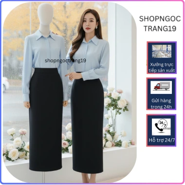 Chân Váy Bút Chì 90cm 2 lớp Vitex - Thời trang thu đông 2.024, Giá ưu đãi 195k