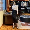Chân Váy Bút Chì BAGGY che bụng dài 85cm hack chiều cao B85 thời trang công sở - Giá 186.000₫ 3
