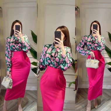 Chân váy bút chì BOM cạp to lưng cao dài 75cm, dáng dìa qua gối, có túi lót Susuclothing