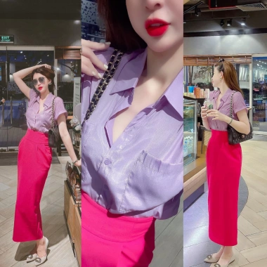Chân váy bút chì BOM cạp to lưng cao dài 75cm, dáng dìa qua gối, có túi lót Susuclothing 5 Chân váy bút chì BOM cạp to lưng cao dài 75cm, dáng dìa qua gối, có túi lót Susuclothing 5