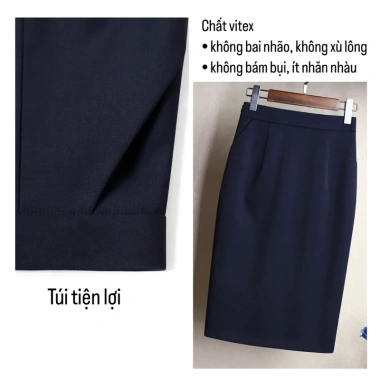 Chân Váy Bút Chì Công Sở 2 Lớp Kèm Túi Xẻ Sau CV29 - Giảm Giá Sốc 179.000đ