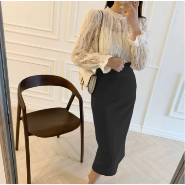 Chân váy bút chì công sở cạp liền chiết li eo siêu tôn dáng, vải mềm mịn co giãn nhẹ, có bigsize - Giá 169k 3 Chân váy bút chì công sở cạp liền chiết li eo siêu tôn dáng, vải mềm mịn co giãn nhẹ, có bigsize - Giá 169k 3