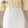 Chân váy bút chì công sở dài, đính 4 cúc bọc vải phong cách Hàn Quốc - Giá chỉ 163k 7