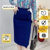 Chân váy bút chì công sở MQ Boutique, vải cao cấp, hai vạt chéo, khuy, 226.700₫