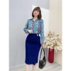 Chân váy bút chì công sở MQ Boutique, vải cao cấp, hai vạt chéo, khuy, 226.700₫ 7