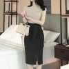 Chân váy bút chì công sở sẻ đùi phối dây 2 lớp dài 65cm siêu xinh 180k 4