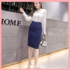 Chân Váy Bút Chì Công Sở Xanh Molá Cạp Cao Dài 55cm - Giá 210.000₫ Giảm 30% 8