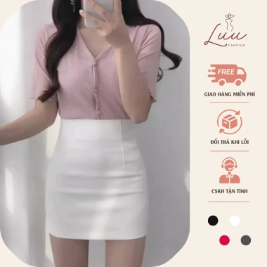 Chân Váy Bút Chì Dài 40cm Lót Quần Bảo Hộ Ôm Body Thời Trang Nữ Giá ưu đãi