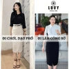 Chân váy bút chì dài 70cm lưng cao đáp tà, đai thời trang công sở mẫu mới, giá 170k 3