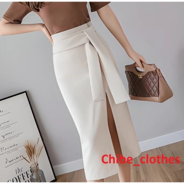 Chân Váy Bút Chì dài 70cm Sẻ Trước Buộc Nơ Thời Trang Nữ Vitex - Giá 180.000₫