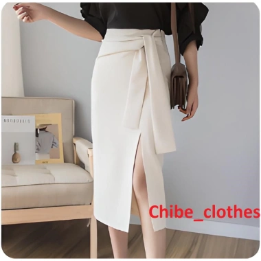 Chân Váy Bút Chì dài 70cm Sẻ Trước Buộc Nơ Thời Trang Nữ Vitex - Giá 180.000₫