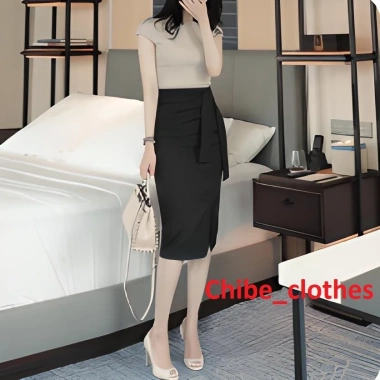 Chân Váy Bút Chì dài 70cm Sẻ Trước Buộc Nơ Thời Trang Nữ Vitex - Giá 180.000₫