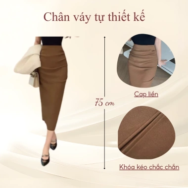Chân Váy Bút Chì Dài 75cm 2 Lớp Cạp Liền Chanh Sả 2.023 - Giá ưu đãi 168k 2 Chân Váy Bút Chì Dài 75cm 2 Lớp Cạp Liền Chanh Sả 2.023 - Giá ưu đãi 168k 2