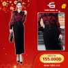 Chân váy bút chì dài 80cm công sở, vải mềm mát, viền bo eo - Giá chỉ 178.000₫