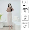 Chân Váy Bút Chì Dài 80cm Đen-Trắng Ôm Dáng, Che Đùi, Vải Dày Thấm Hút Mồ Hôi - 184k 3