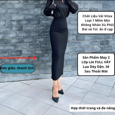 Chân Váy Bút Chì Dài 90cm + Túi Chéo 2 Bên - Thời Trang Công Sở 2.024 Giá 192.500₫ 5 Chân Váy Bút Chì Dài 90cm + Túi Chéo 2 Bên - Thời Trang Công Sở 2.024 Giá 192.500₫ 5