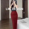 Chân váy bút chì dài 90cm vintex cạp liền, khóa kéo sau lưng – Giá chỉ 191.200₫ 6