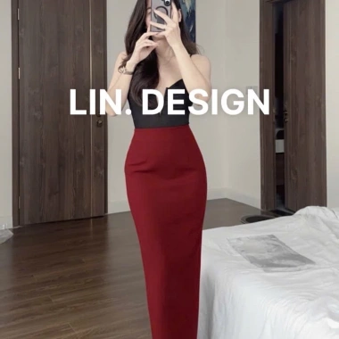 Chân váy bút chì dài 90cm vintex cạp liền, khóa kéo sau lưng – Giá chỉ 191.200₫ 6