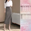 Chân váy bút chì dài cạp cao tôn dáng xẻ trước che bụng CV27 chất đẹp dày dặn 171k 2