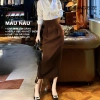 Chân váy bút chì dài cạp cao Vitex co giãn nhẹ - giảm giá 175k Shopngoctrang10 4