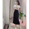 Chân váy bút chì dài chất uni dáng chữ A - Siêu nhẹ, thoáng mát, giá chỉ 108.000₫ 5