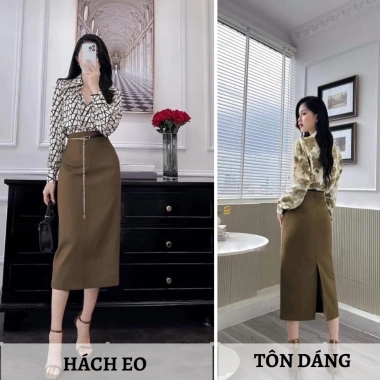 Chân váy bút chì dài công sở xẻ sau CV044 Giá ưu đãi 162.000₫ 3