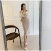 Chân váy bút chì dài qua gối lưng cao, lớp lót bảo hộ, xẻ sau, khóa kéo Vitex BC68 - 180k (giảm từ 234k) 2
