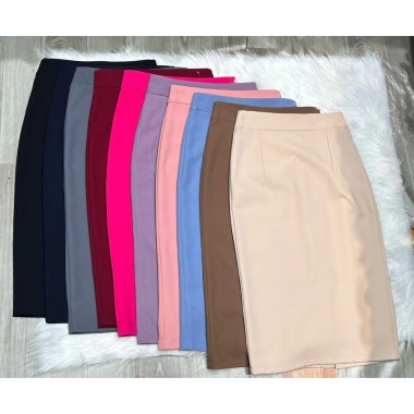 Chân váy bút chì dài qua gối lưng cao, lớp lót bảo hộ, xẻ sau, khóa kéo Vitex BC68 - 180k (giảm từ 234k)