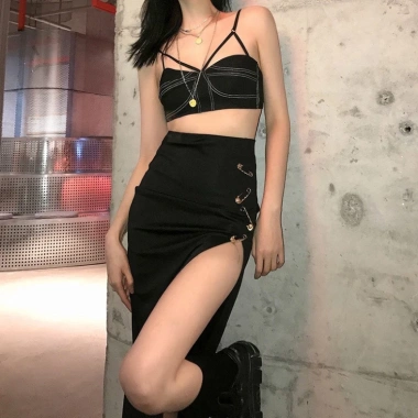 Chân váy bút chì dài xẻ đùi sexy, phong cách Châu Âu, giá chỉ 199k