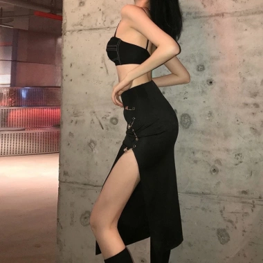 Chân váy bút chì dài xẻ đùi sexy, phong cách Châu Âu, giá chỉ 199k