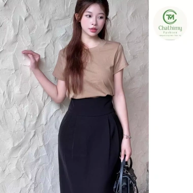 Chân váy bút chì dài xẻ tà cách điệu vải kate dày cạp cao tôn dáng giá 290k 4 Chân váy bút chì dài xẻ tà cách điệu vải kate dày cạp cao tôn dáng giá 290k 4