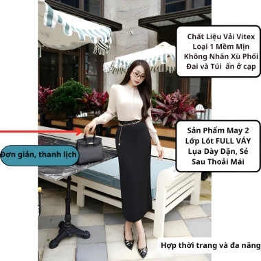 Chân Váy Bút Chì Dáng Dài 90cm 2 Lớp Có Túi 2 Bên Giá 200k SHOPNGOCTRANG19 3 Chân Váy Bút Chì Dáng Dài 90cm 2 Lớp Có Túi 2 Bên Giá 200k SHOPNGOCTRANG19 3