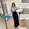 Chân Váy Bút Chì Dáng Dài 90cm 2 Lớp Có Túi 2 Bên Giá 200k SHOPNGOCTRANG19 4